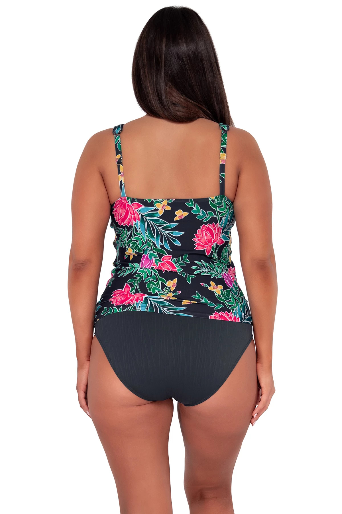 TWILIGHT BLOOMS Emerson Tankini Top image number 3