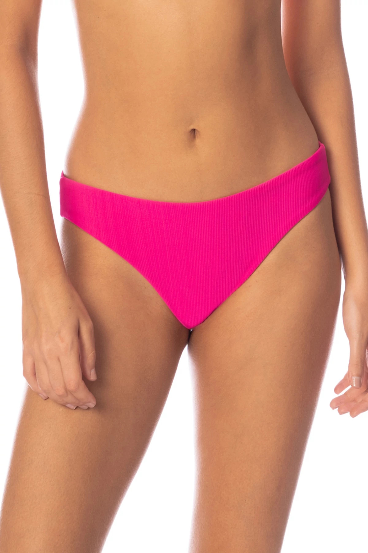 HOT MAGENTA Sublimity Reversible Hipster Bikini Bottom image number 1