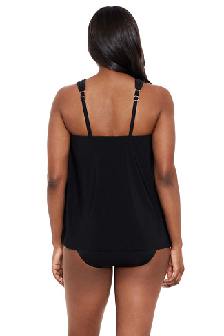 BLACK Dazzle Tankini Top