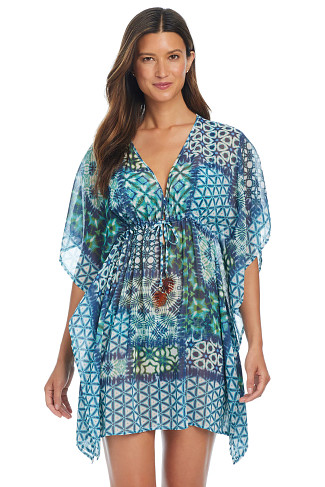 NAVY Chiffon Cover Tunic