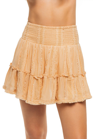 CREAM BLUSH Tonal Textured Skirt