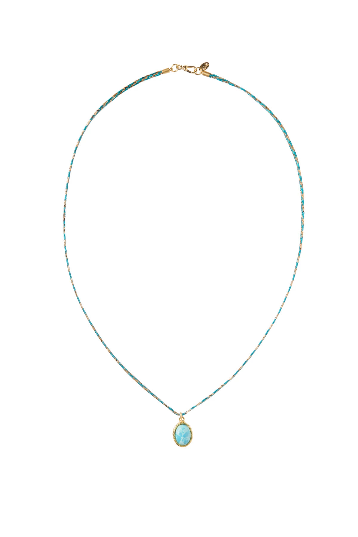 TURQUOISE/BLUE Mauli Turquoise Pendant Necklace image number 1