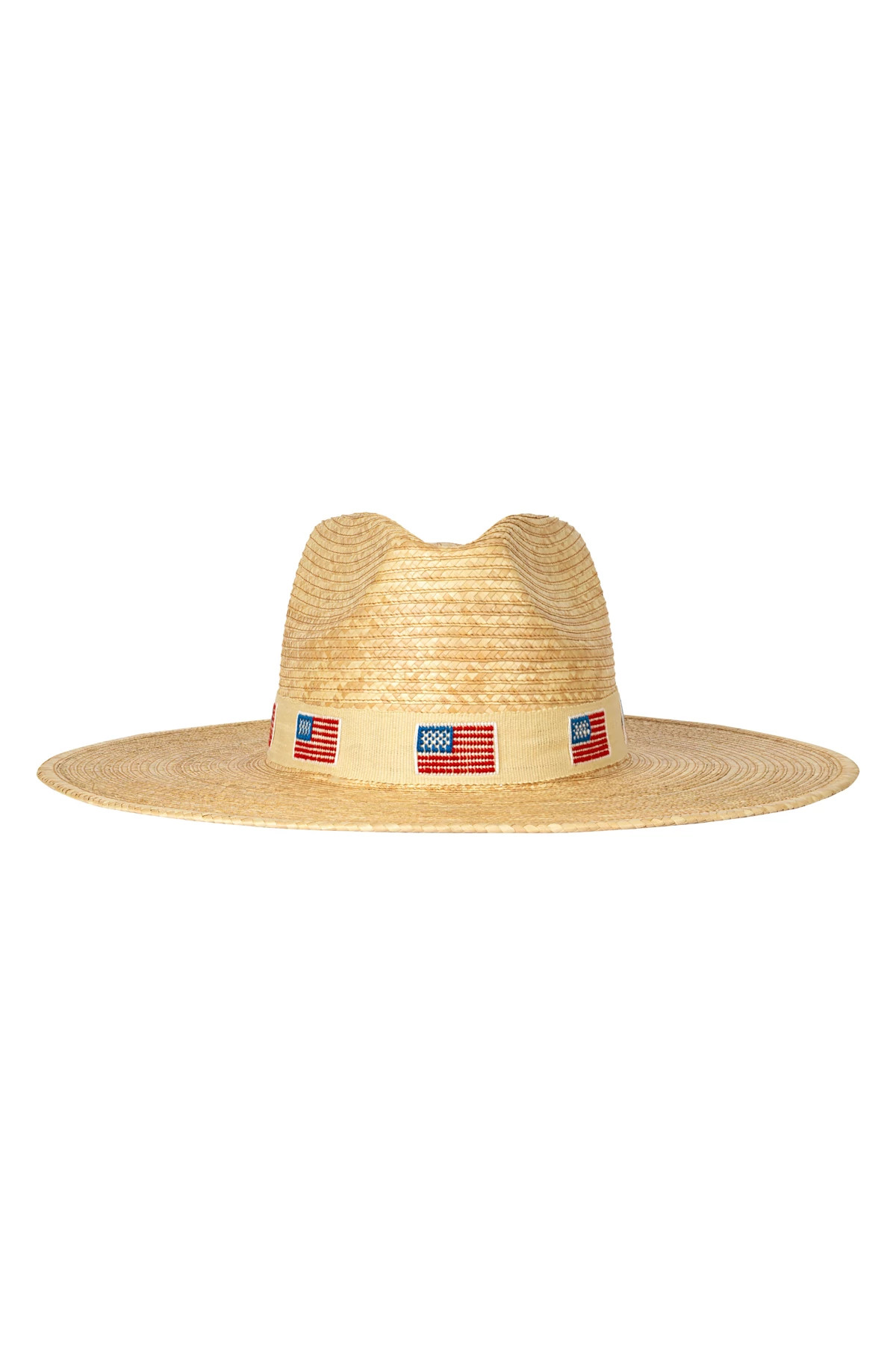 NATURAL America Wide Brim Palm Hat image number 1