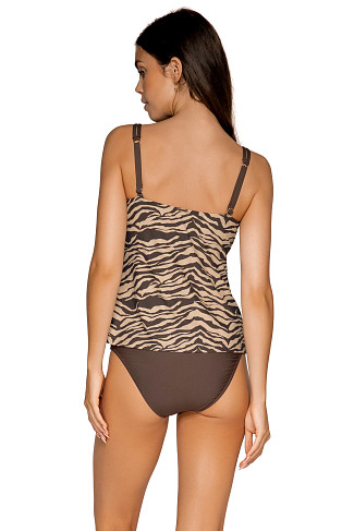 ON THE PROWL Taylor Underwire Bra Tankini Top (D+ Cup)