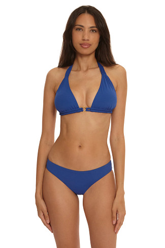 NAVY Allie Triangle Bikini Top (D+ Cup)
