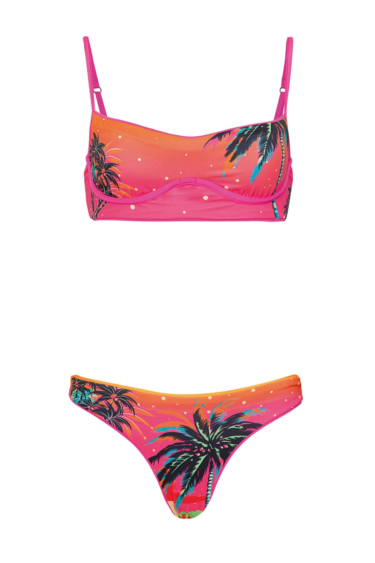 POPPY PINK Shore Reversible Underwire Bikini Top image number 4