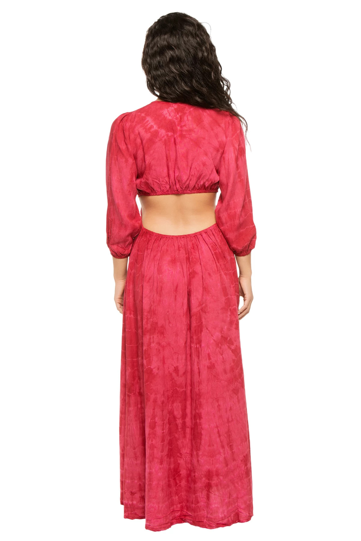 BERRY RIPPLES Sofia Cutout Maxi Dress image number 2