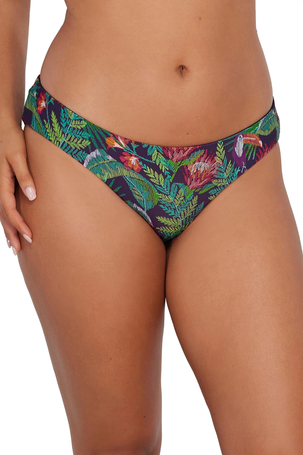 WELCOME TO RIO Alana Reversible Hipster Bikini Bottom image number 1