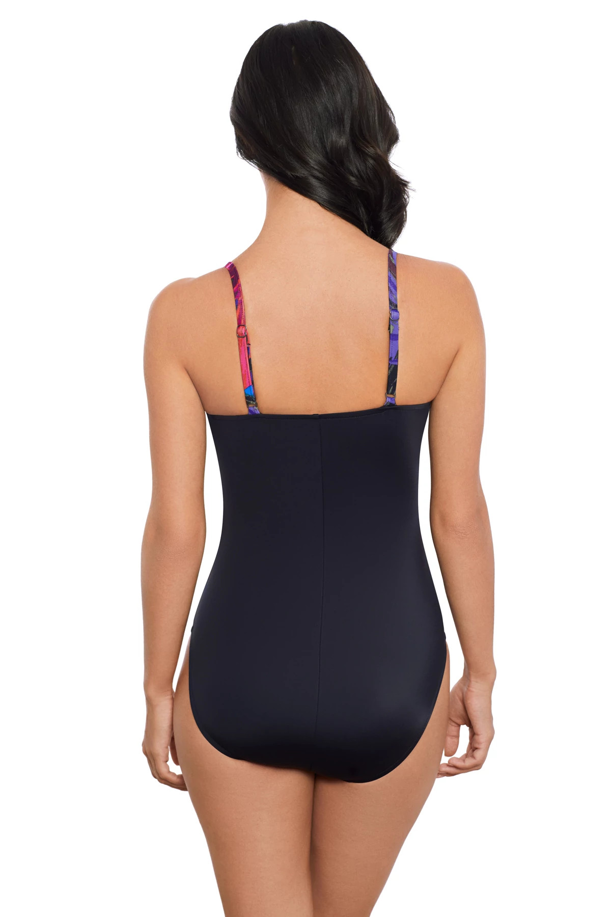 MULTI Louise Surplice One Piece Swimsuit image number 2