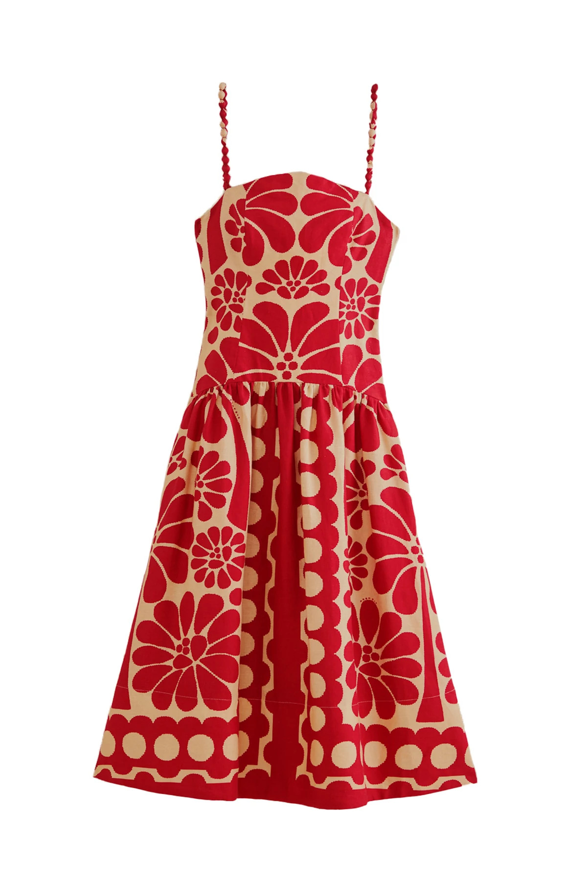 PALERMO RED Palermo Red Midi Dress image number 4
