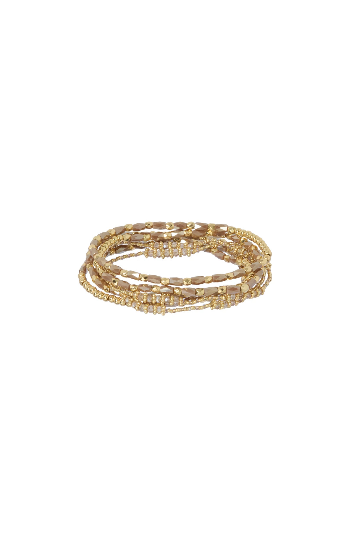 GOLD/SILVER Stacked Bracelet image number 1