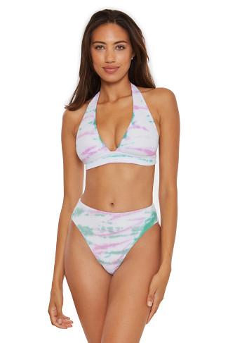 ORCHID/JASPER Lili Banded Triangle Bikini Top