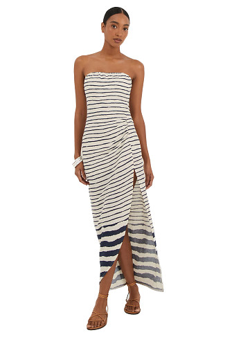 MULTI Lysa Strapless Maxi Dress