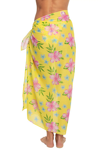 HIBISCUS LEMONADE Alessia Floral Sarong