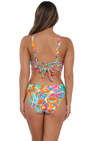 FESTIVE FLORAL SANDBAR RIB Elsie Underwire Bikini Top (D+ Cup)