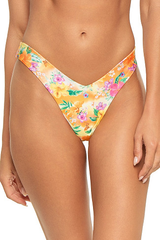 PEACHY POCKET Floral V-Front Brazilian Bottom