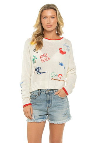 MULTI Seas The Day Cotton Knit Sweater