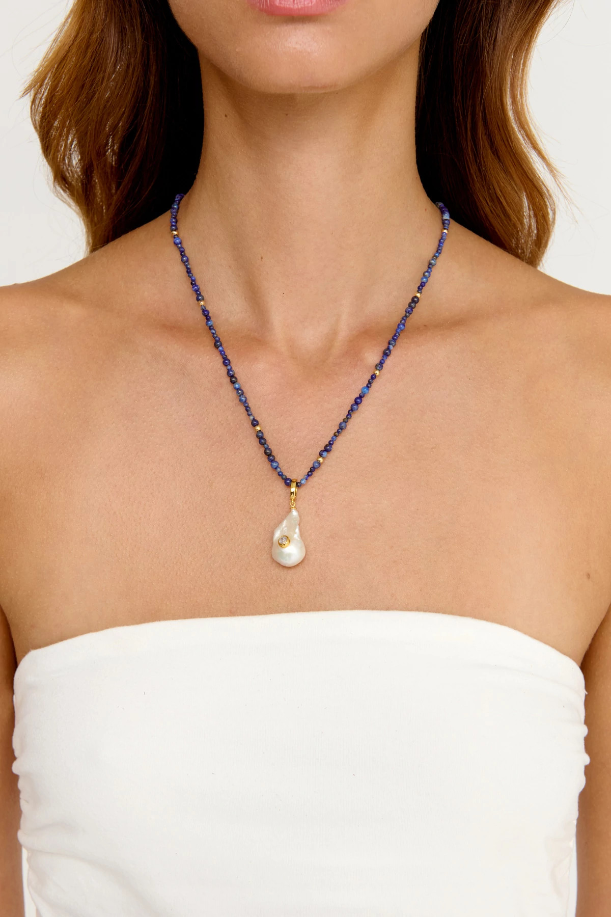 LAPIS Noite Pearl Necklace image number 3