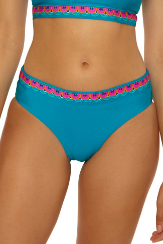 ELYSIAN TEAL Reversible Hipster Bikini Bottom