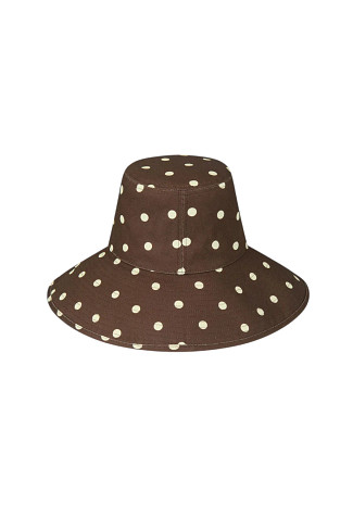 COCO Holiday Polka Dot Cotton UPF Bucket Hat