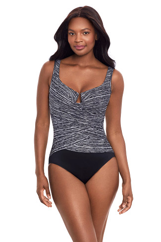 BLACK/WHITE Escape One Piece Swimsuit