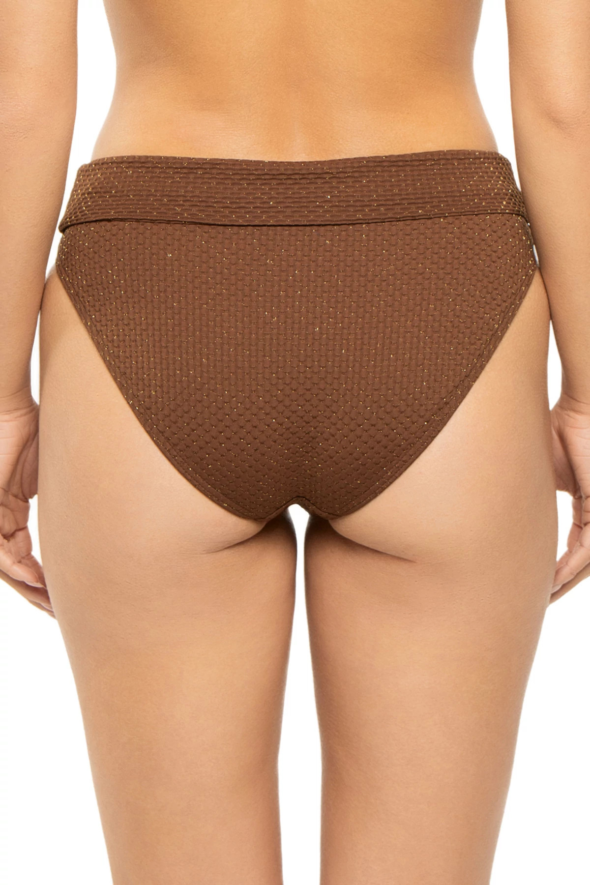 BRONZE SCALLOP Sydney Textured Hipster Bikini Bottom image number 3