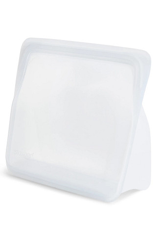 CLEAR Reusable Silicone Eco-Friendly Stand-Up Bag