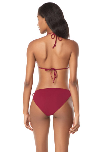 MERLOT CORA Tortoise Ring Triangle Bikini Top