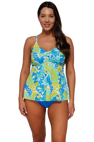 OCEAN MUSE SANDBAR RIB Tori Tankini Top