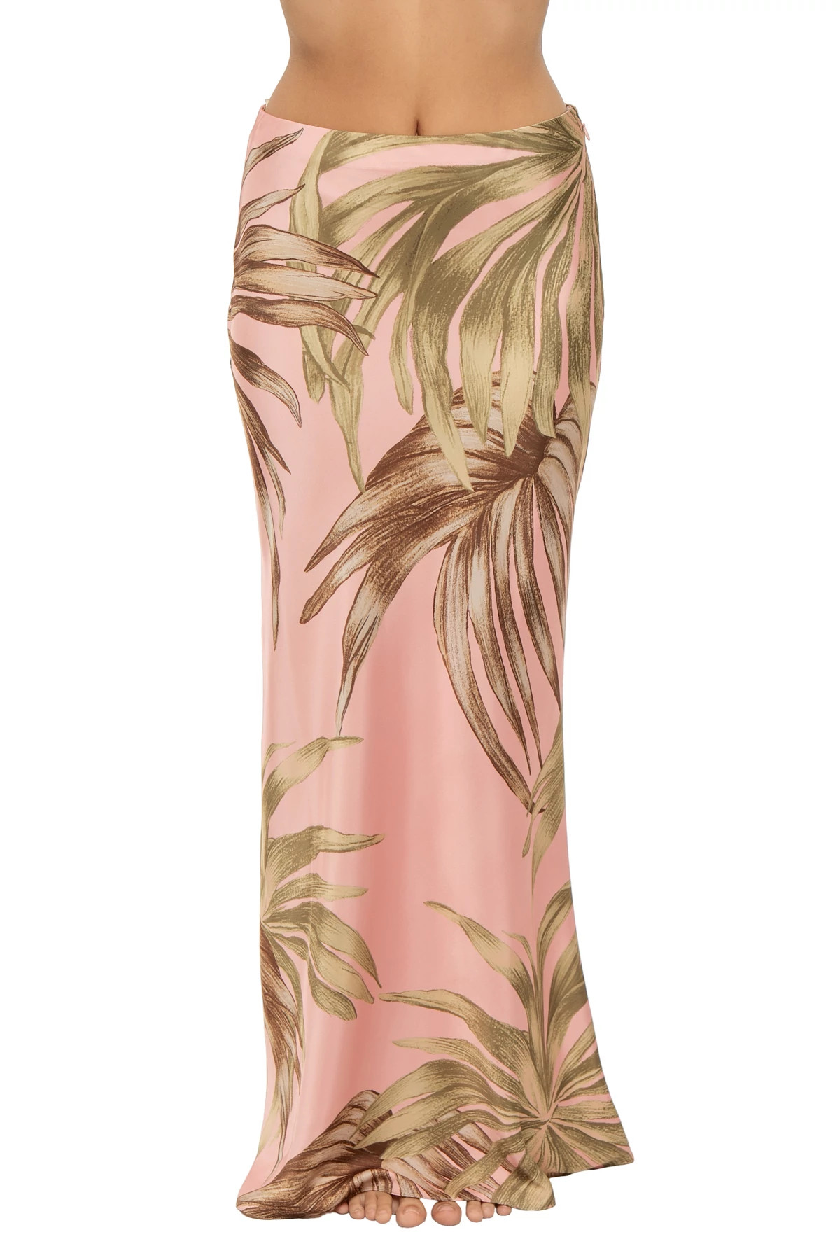 PINK Tropical Maxi Skirt image number 1