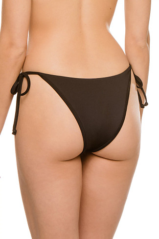 BLACK Connor Tie Side Brazilian Bikini Bottom