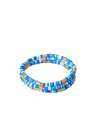 BLUE Disc Bracelet (3 Piece Set)