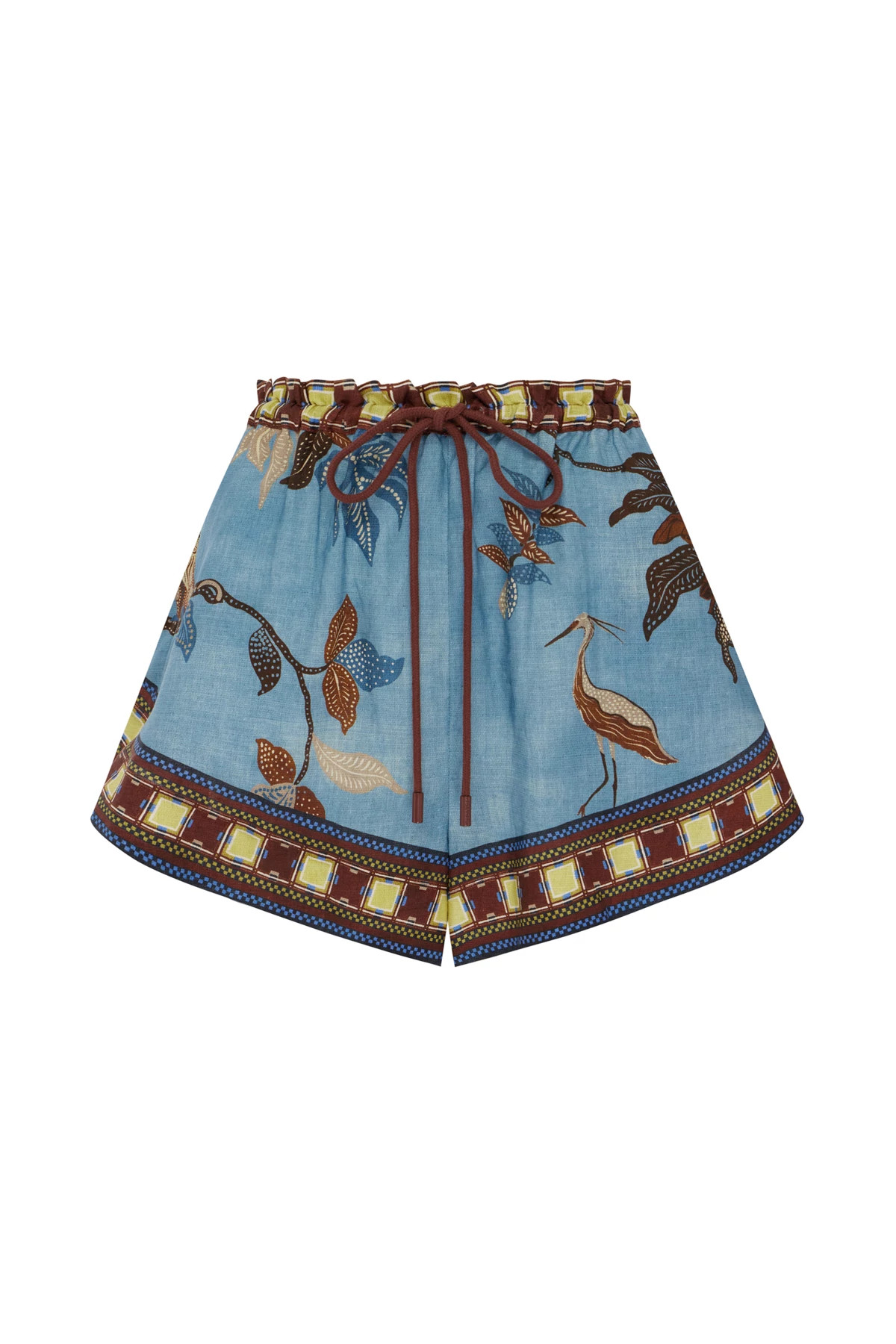 MULTI Georgie Linen Shorts image number 5