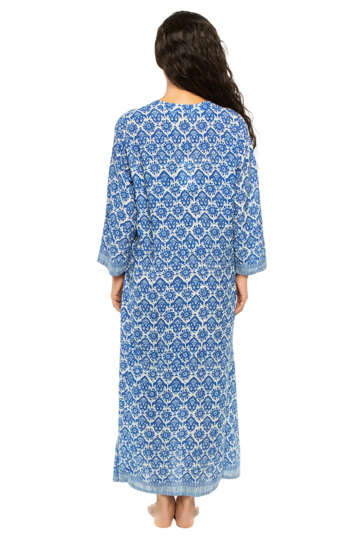 FLEUR-DE-LIS BLUE Isobel Maxi Dress image number 2