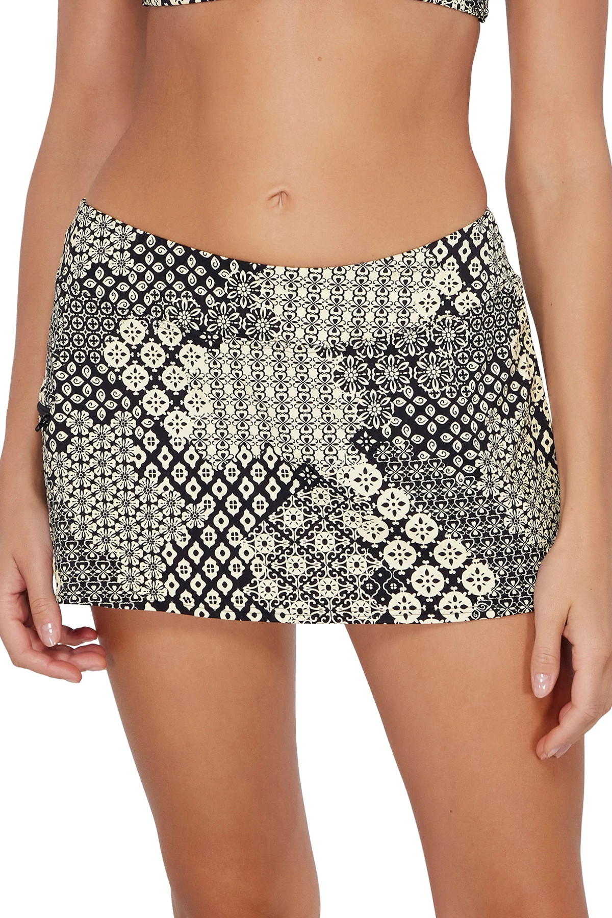 VENICE SEAGRASS TEXTURE Sporty Swim Skirt image number 1