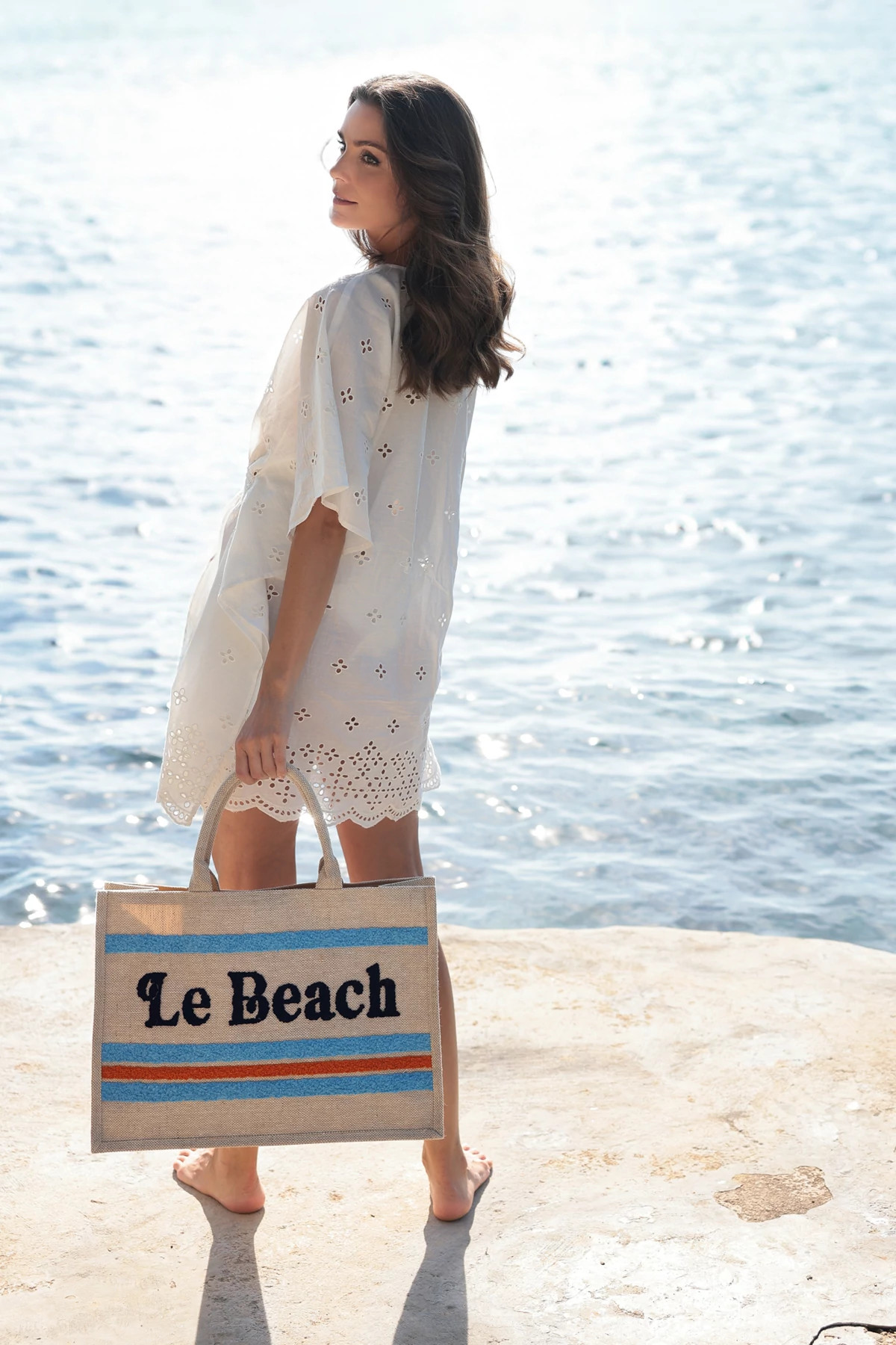NATURAL Le Beach Tote image number 3