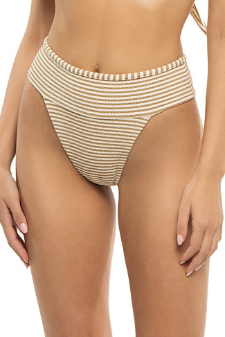 NEUTRAL STRIPE Tamarindo High Waist Bikini Bottom