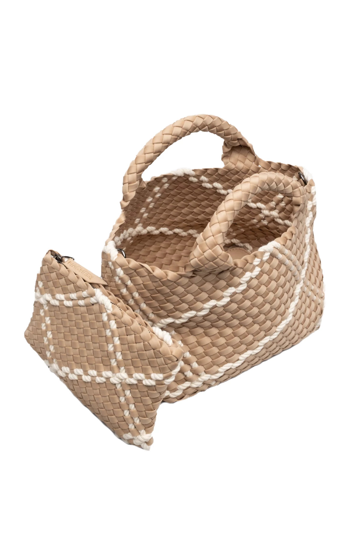 CAMEL Woven Rope Mini Tote image number 2