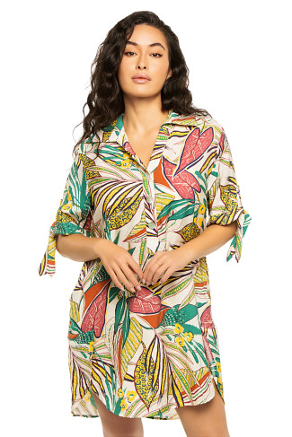 MULTI Funky Palm Tunic