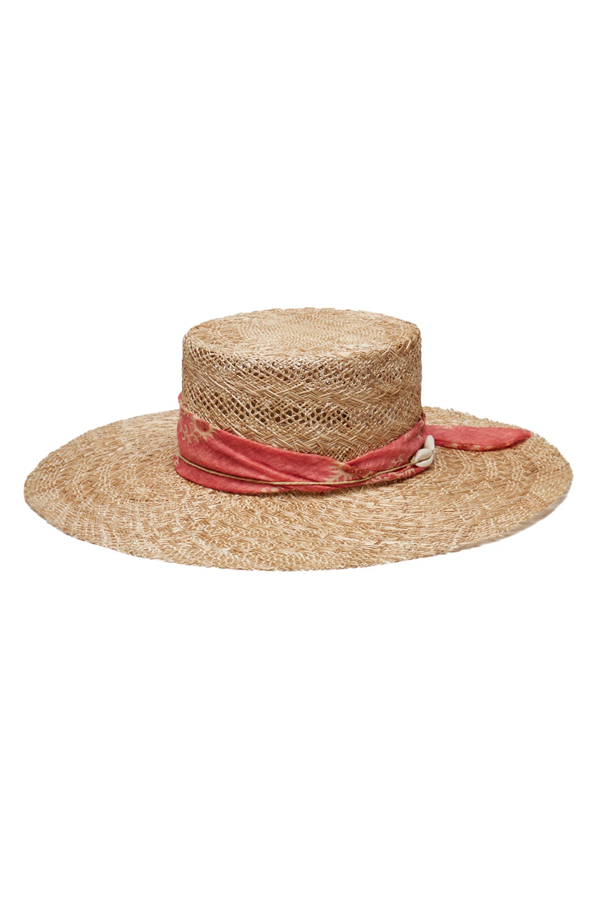 NATURAL Ivy Straw Boater Hat image number 1