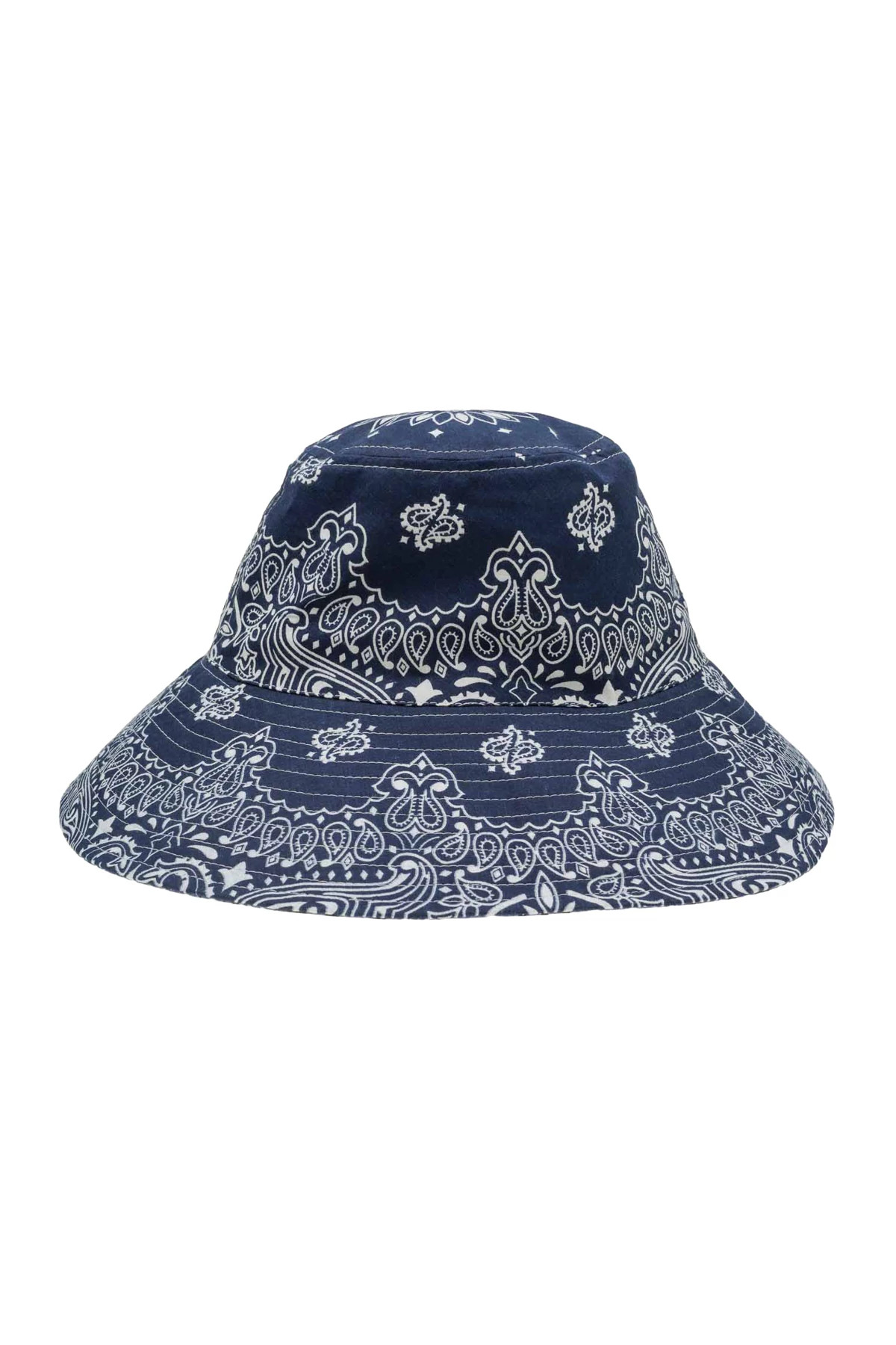 CHAMBRAY/NAVY Reversible Bucket Hat image number 3
