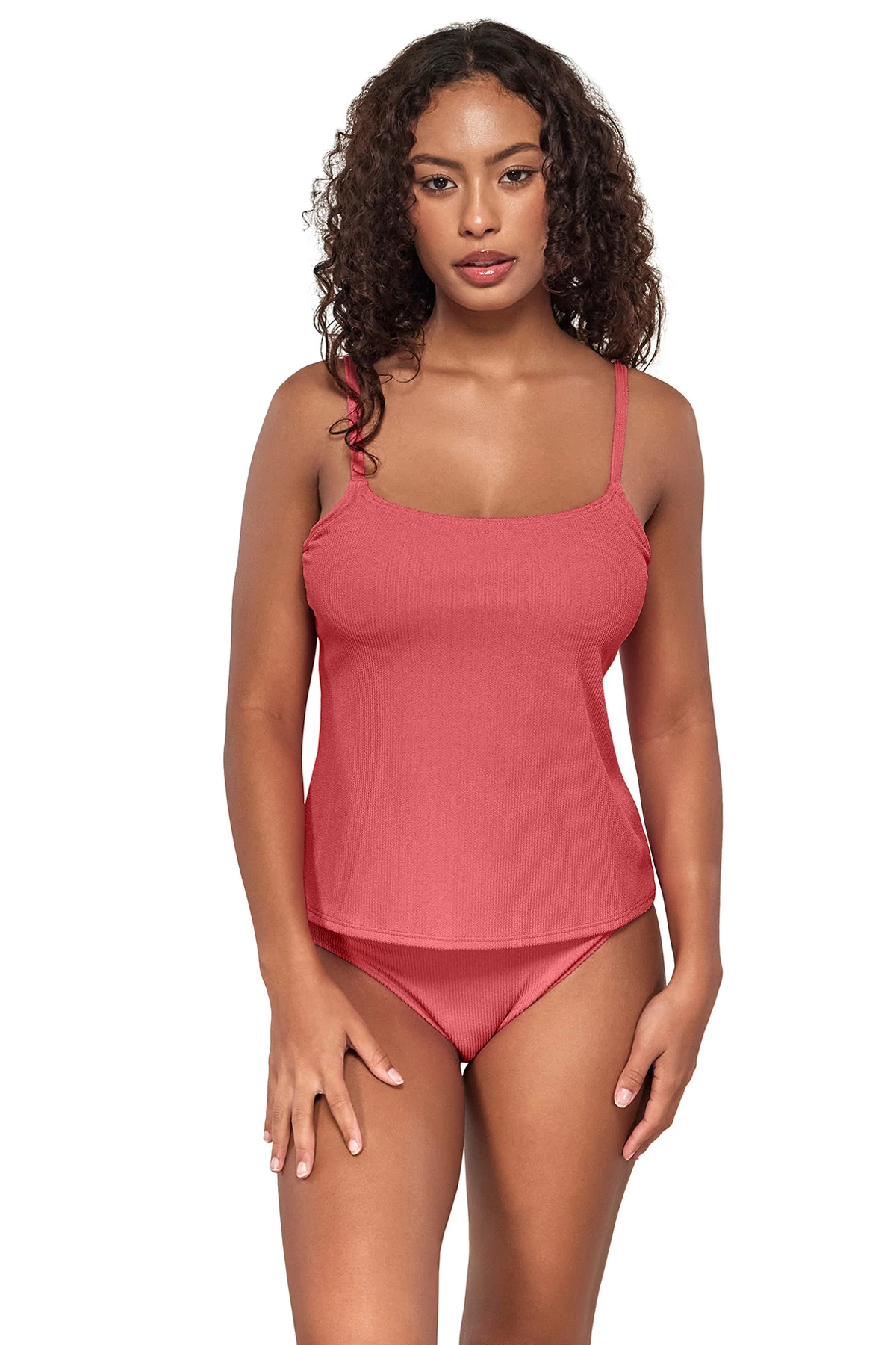 HIBISCUS TEA Coralie Convertible Strap Tankini Top (D+ Cup) image number 1