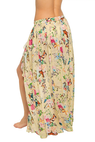 MULTI Klaire Butterfly Maxi Skirt