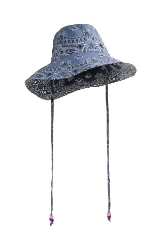 CHAMBRAY/NAVY Reversible Bucket Hat