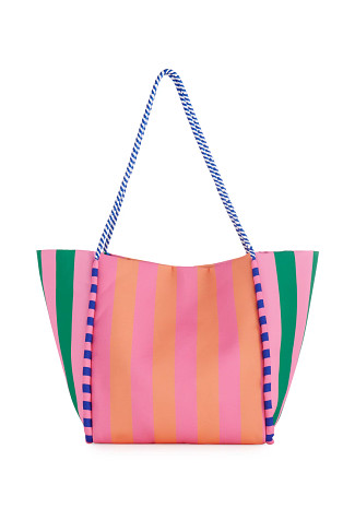 PINK Taormina Striped Tote Bag