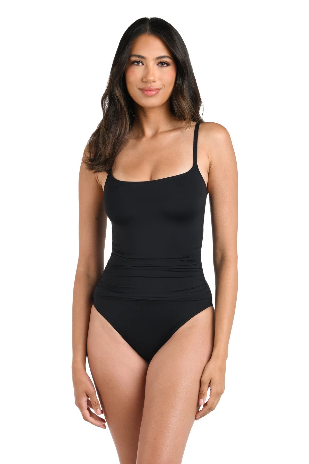 BLACK Island Goddess Lingerie One Piece Swimsuit image number 1