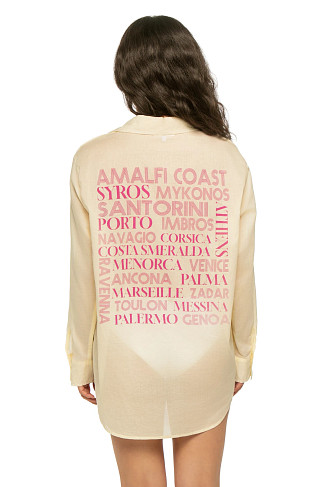 YELLOW Destinations Oversized Shirt Dress