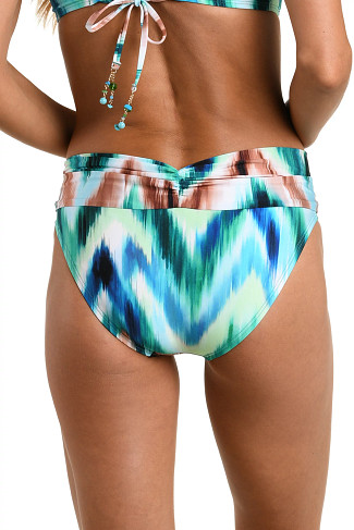 MULTI Chevron Print Banded Bikini Bottom