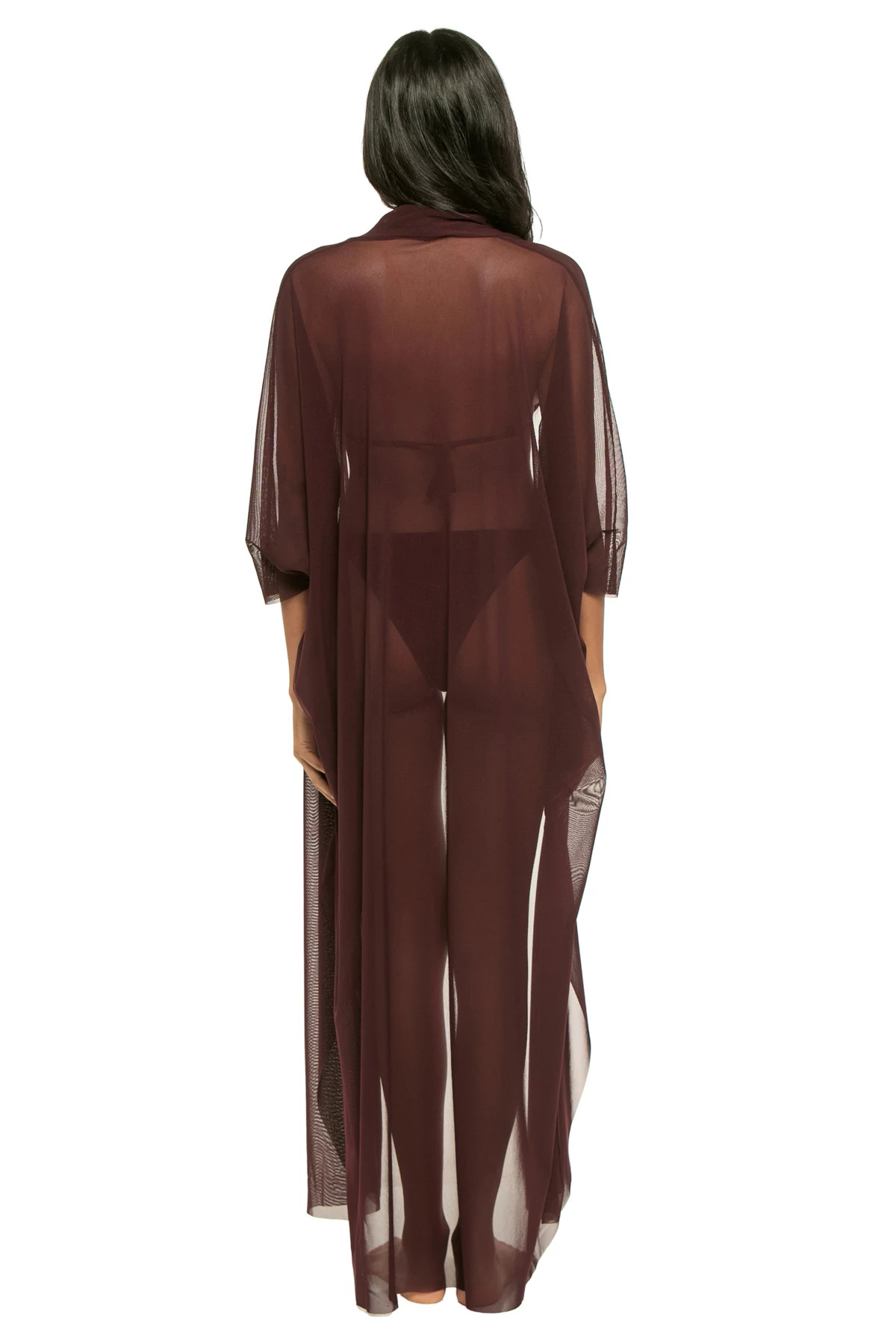 BURGUNDY Mia Kimono image number 2