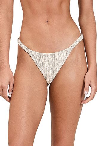 GOLDEN DUNE Audrey Ruffle Brazilian Bikini Bottom